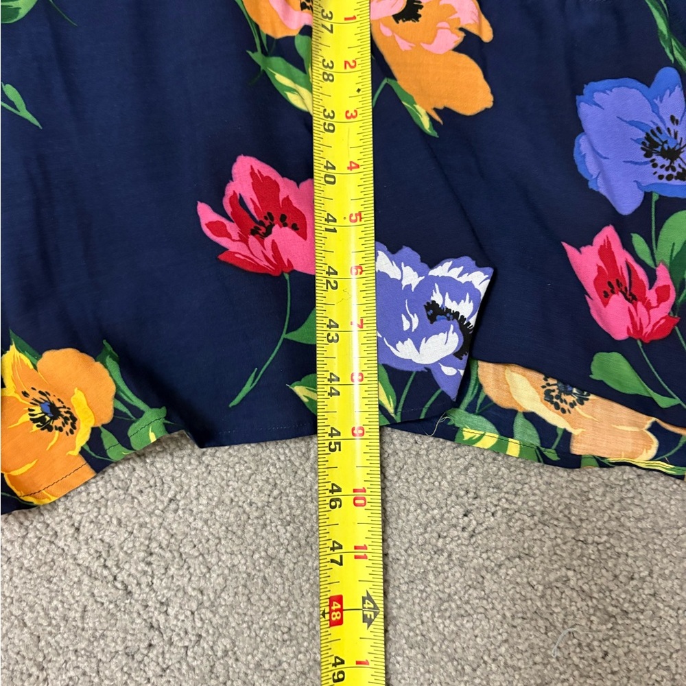 NWOT Maeve Anthropologie Vivienne Maxi Floral Handkerchief Dress blue Size 8 - Picture 11 of 16